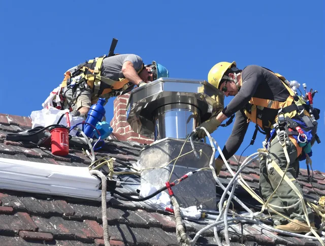 Protective chimney cap installed by Miami Beach Chimney Sweep in Miami Beach, FL