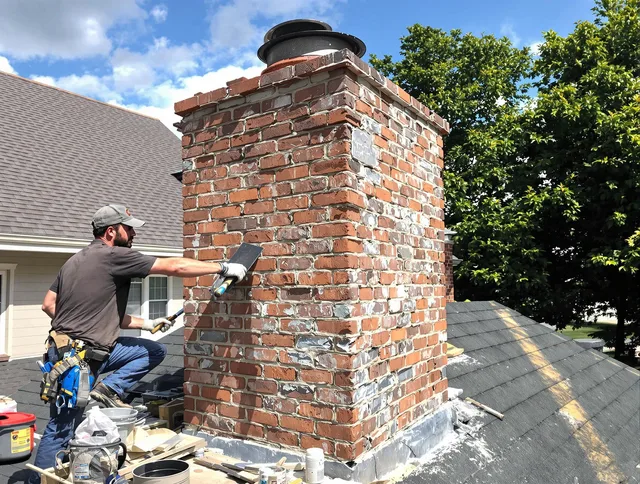Completed chimney rebuild by Miami Beach Chimney Sweep in Miami Beach, FL