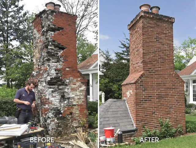 Miami Beach Chimney Sweep performing a full chimney restoration in Miami Beach, FL